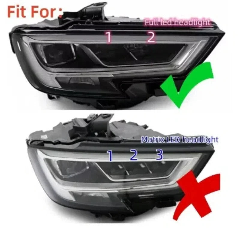 DRL OEM B011783-A B011782-A For 2017 2018 AUDI A3 S3 LED Headlight Inner DRL Daytime Running Light PCB Module