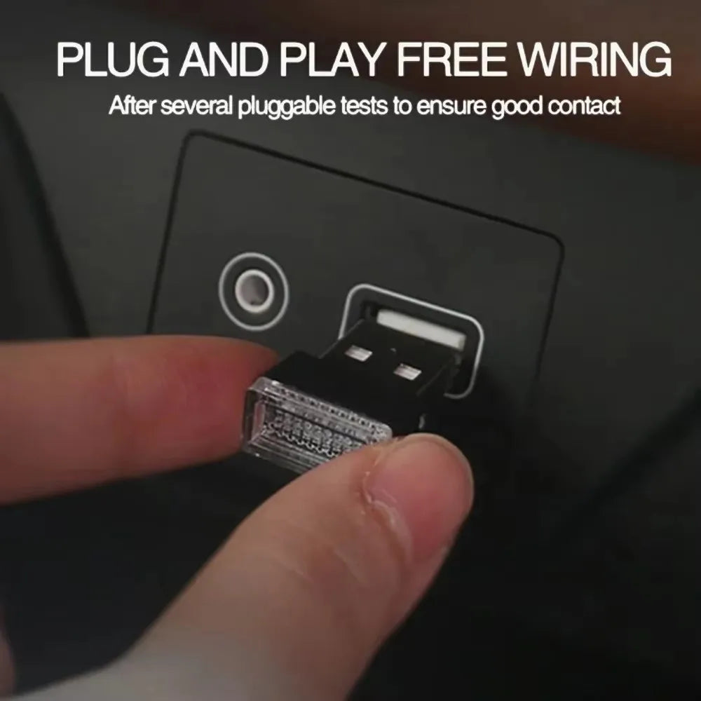 Mini USB LED Car Light - Auto Interior USB Atmosphere Light 