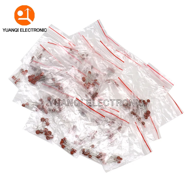 300pcs 50V Ceramic Capacitor Kit 2PF-0.1UF 30Values 10pcs Ca