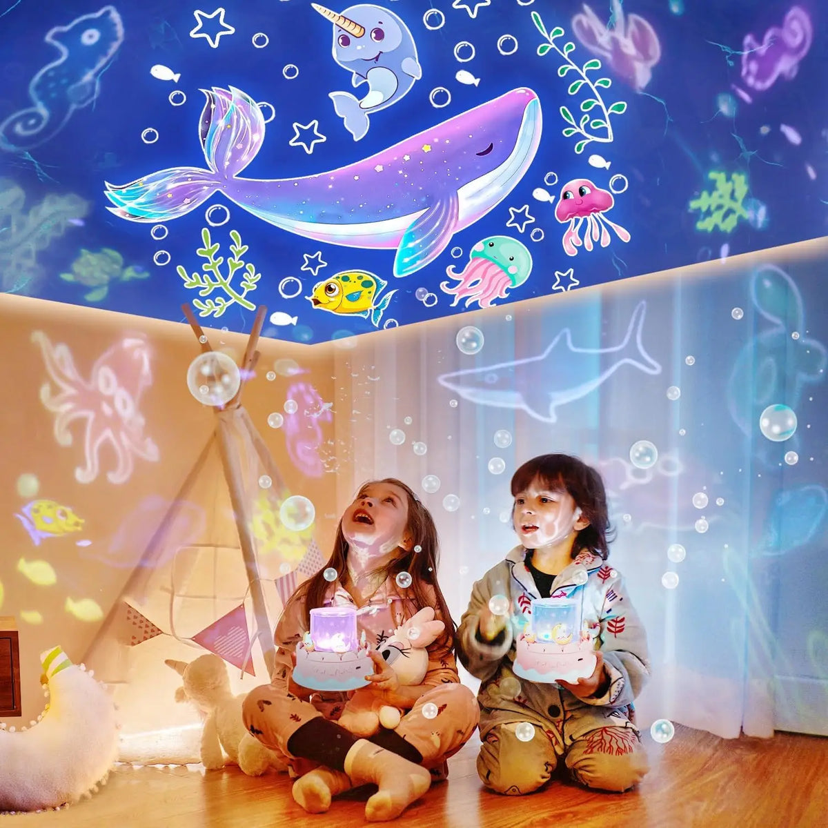 Star Galaxy Projector 21 in 1 Starry Sky Projector with 360 
