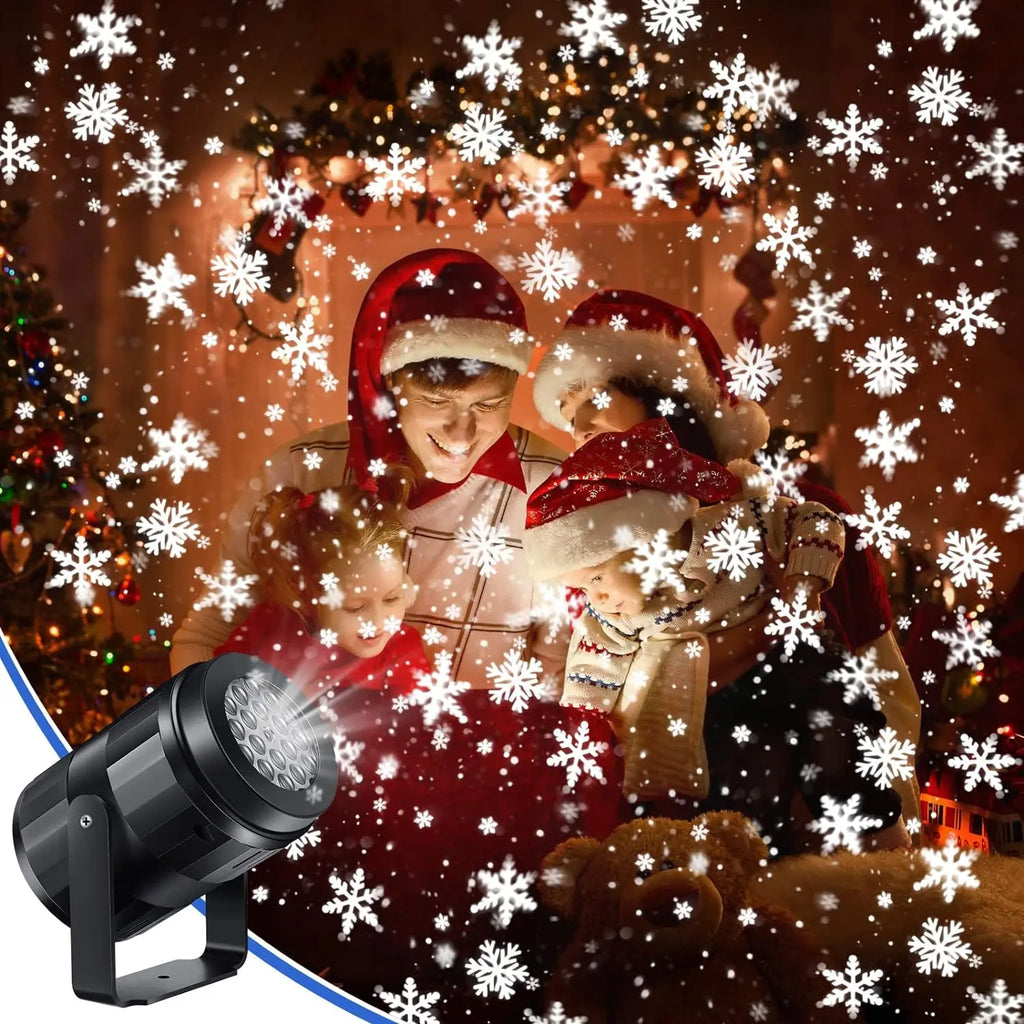 2025 LED USB Snowflake Projector Holiday Lights Christmas Pr