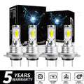 4PCS H7 LED Headlight KIT Combo Bulbs High Low Beam Super Br