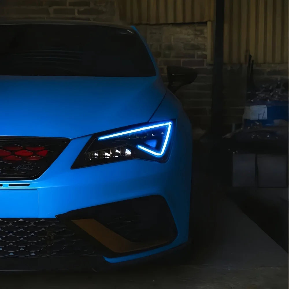 Angel Eyes DRL Boards Daylight Lightsource 5F0941475A For Seat Leon MK3 2017-20 LED Headlight Daytime Running