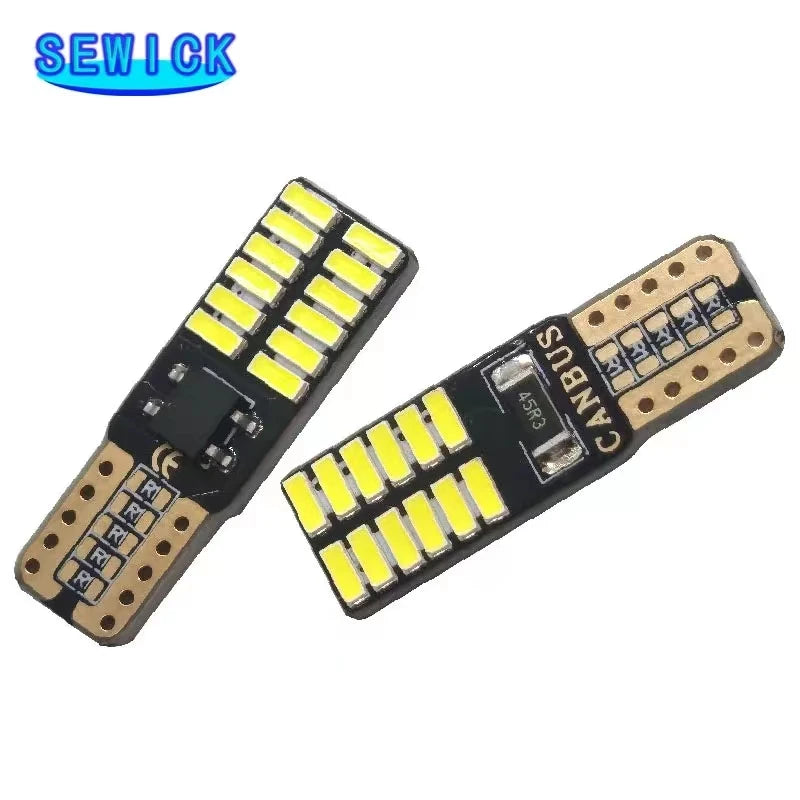 100pcs 12V/24V Canbus T10 W5W 194 501 Car LED Interior Instr