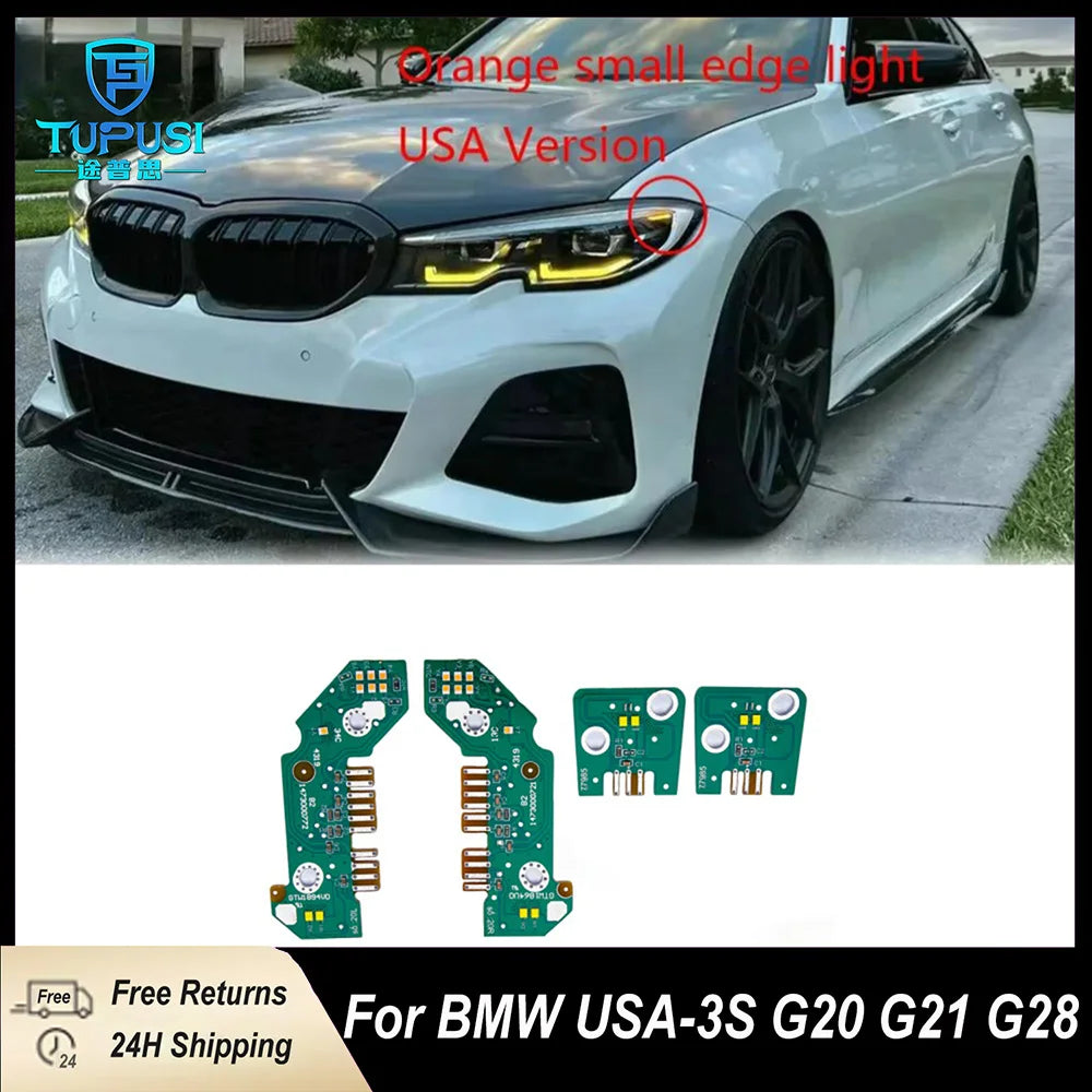 LED Headlight 63118496137 63118496138 1420000423 8496133 Yellow Angel Eyes DRL for BMW G20