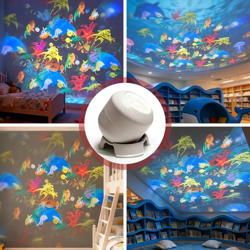 360 Rotating Starry Ocean Projection Night Light Dynamic Pro