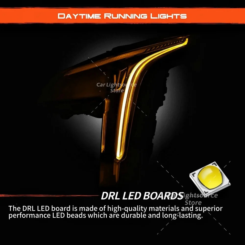DRL LED Boards Daylight 10000061255-02 For Cadillac XT4 18-23 Full LED Headlight Daytime Running Light Turn