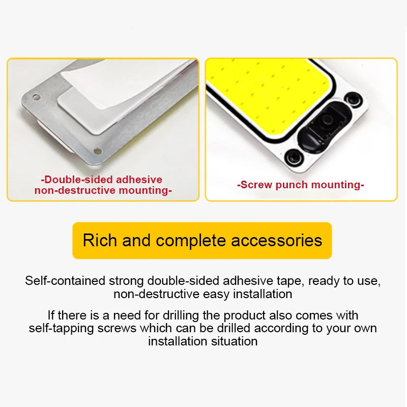 SEAMETAL 54/108LED 12-24V Car Reading LED Night Strip Light 