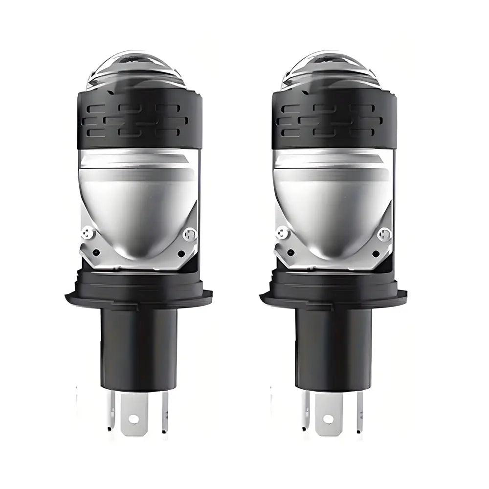 6800W H4 Bi LED Headlight Bulb Mini Projector Lens Canbus Super Bright 9000000LM 6000K Hi/Low Light Apply to Car&Motorcycle 12V