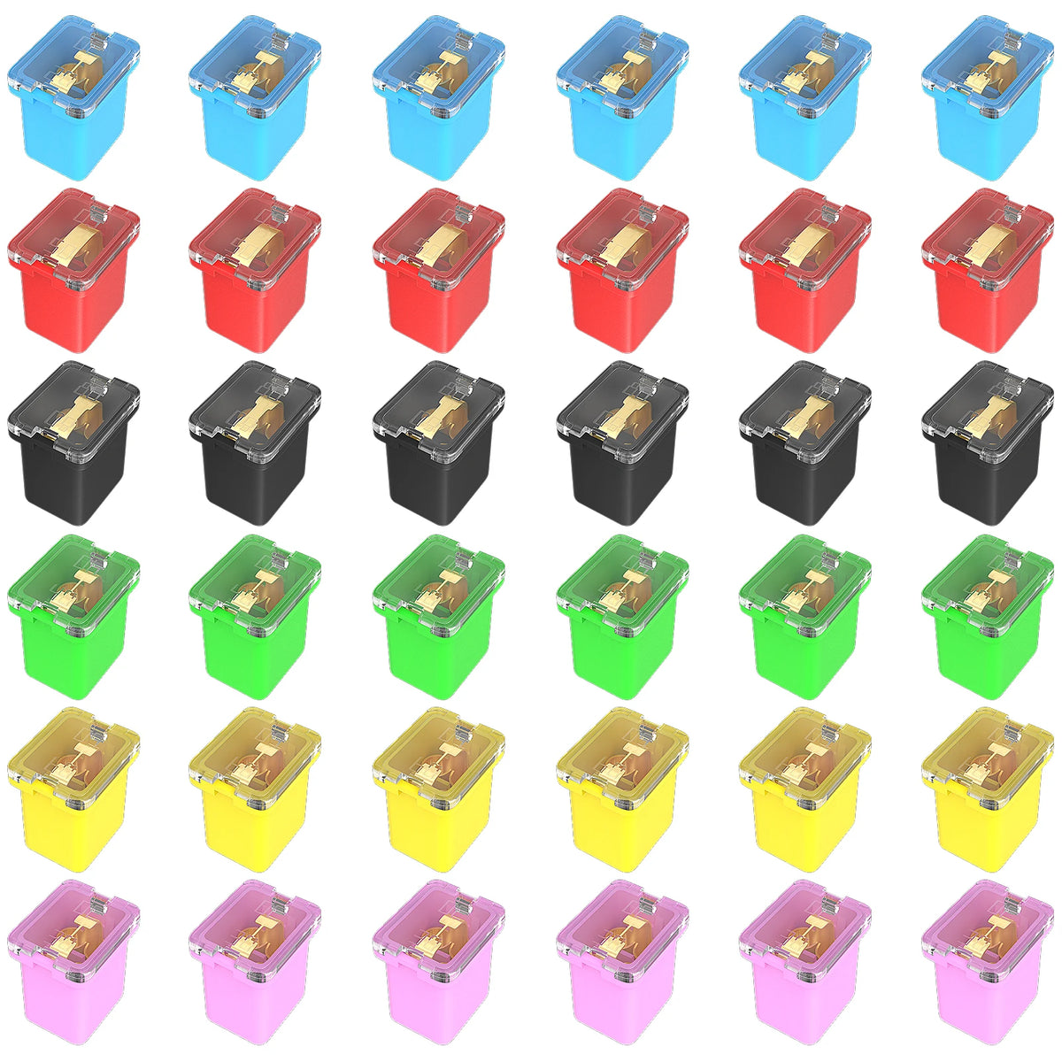 DaierTek 36PCS Jcase Fuse Assortment Kit Automotive Low Prof