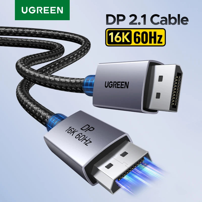 UGREEN DisplayPort Cable DP 2.1 16K 8K 4K 60Hz HDR Video Aud