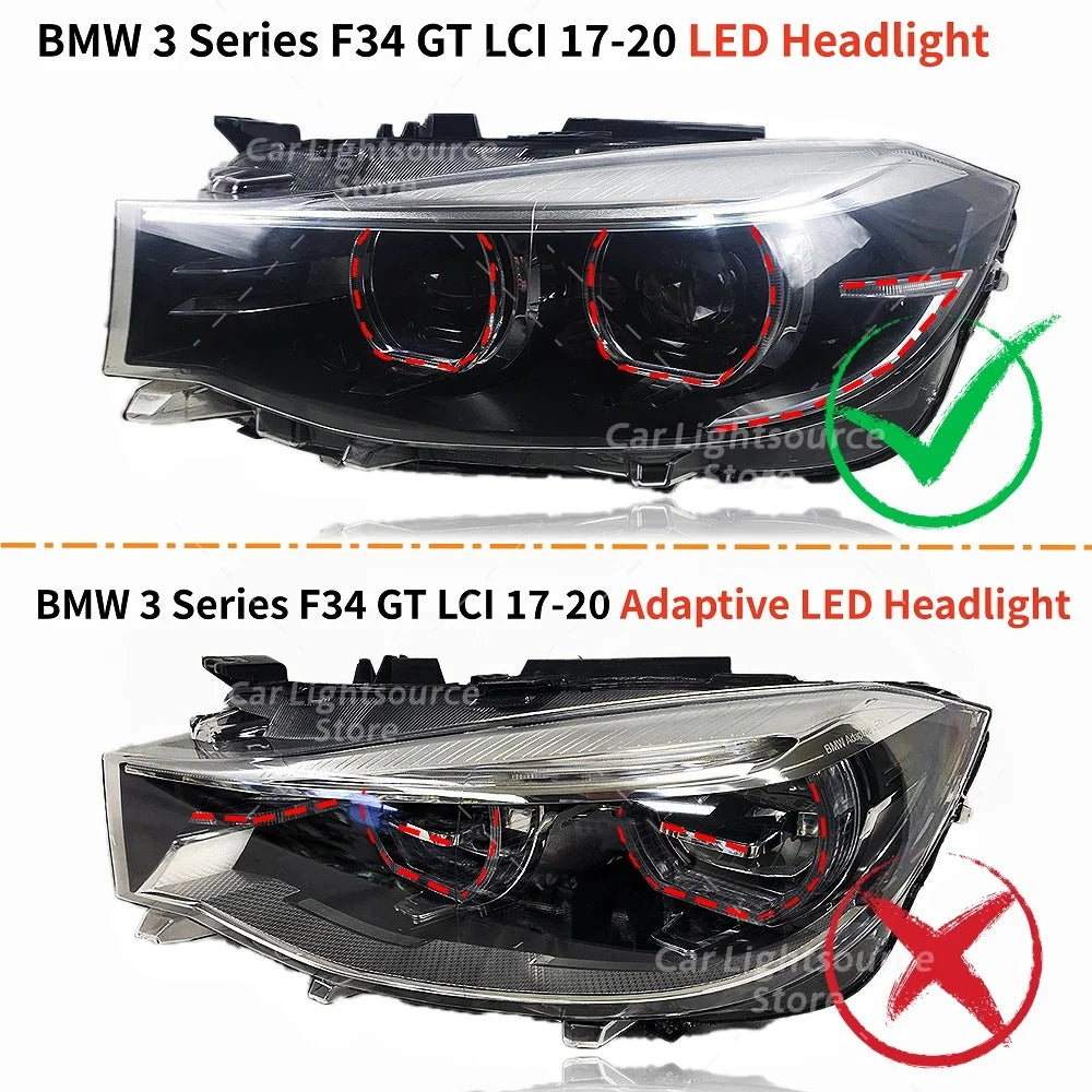 Angel Eyes DRL Boards For BMW 3 Series F34 GT LCI 2017-2020 LED Headlight Daytime Running Lights Module for