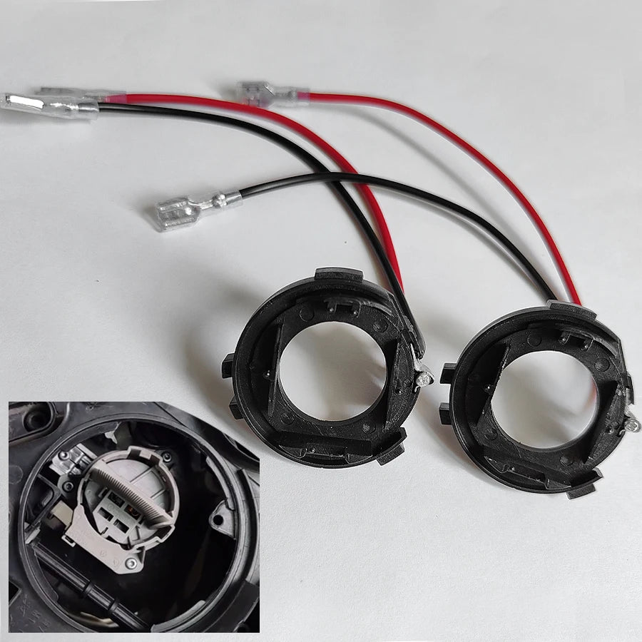 New 2Pcs H7 LED Adapter Holder Retainers For Volkswagen Golf