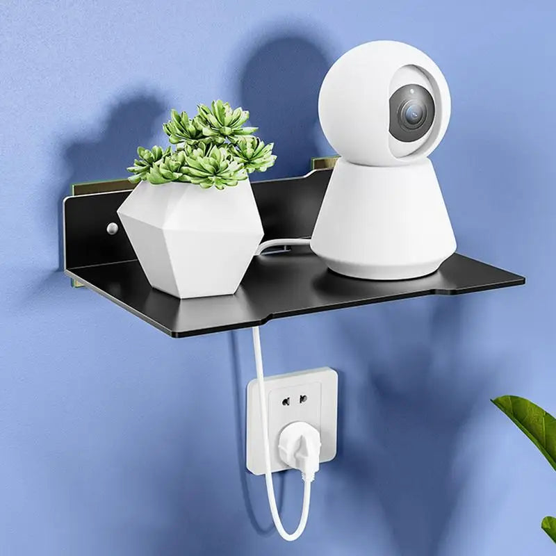 Router Wall Shelf Holder Camera Shelf Wall Display Shelf Uni
