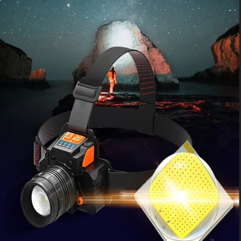 Super Bright LED Headlamp Fishing Headlight Portable Flashli
