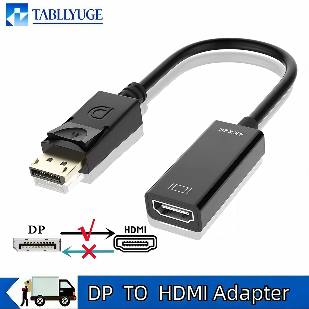 DP to HDMI Adapter 4k DisplayPort to HDMI Converter Male to 