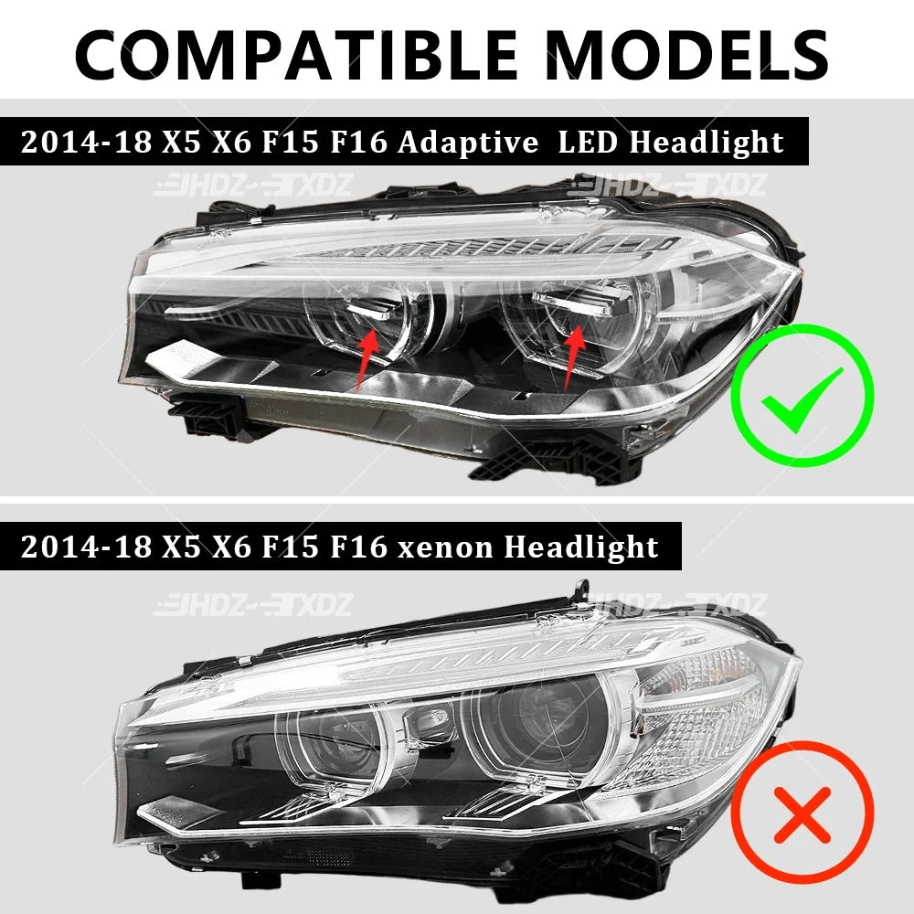 Angel Eyes DRL Board For BMW X5 X6 F15 F16 2014-2019 LED Headlight Daytime Running Light Chips Module Yellow