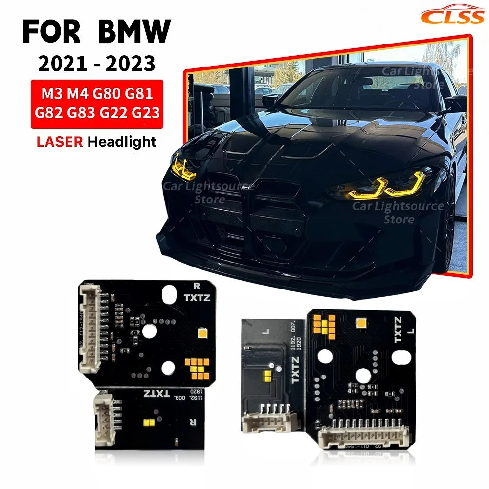DRL LED Board For BMW M3 M4 G80 G82 G22 G23 G26 420i 430i 2021-2023 Laser Headlight Daytime Running Light