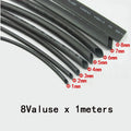 8 Meter/set Heat Shrink Tubing 1/2/3/4/5/6/8mm 2 1 Black Ins