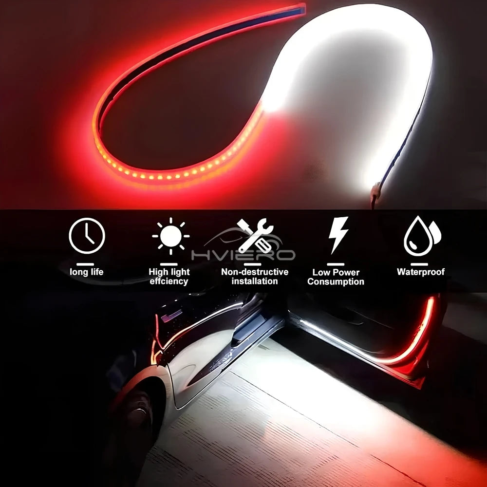 Car Door Opening Warning Flash Led Welcome Light Parking Saf