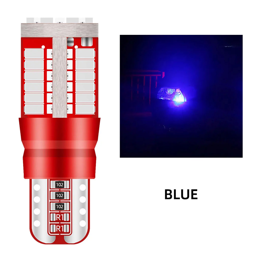 2pcs T10 W5W LED CANBUS No Error 12V Car Side Interior Lights 168 194 3014 SMD Car Clearance Reading Parking Lights Dome Lamp