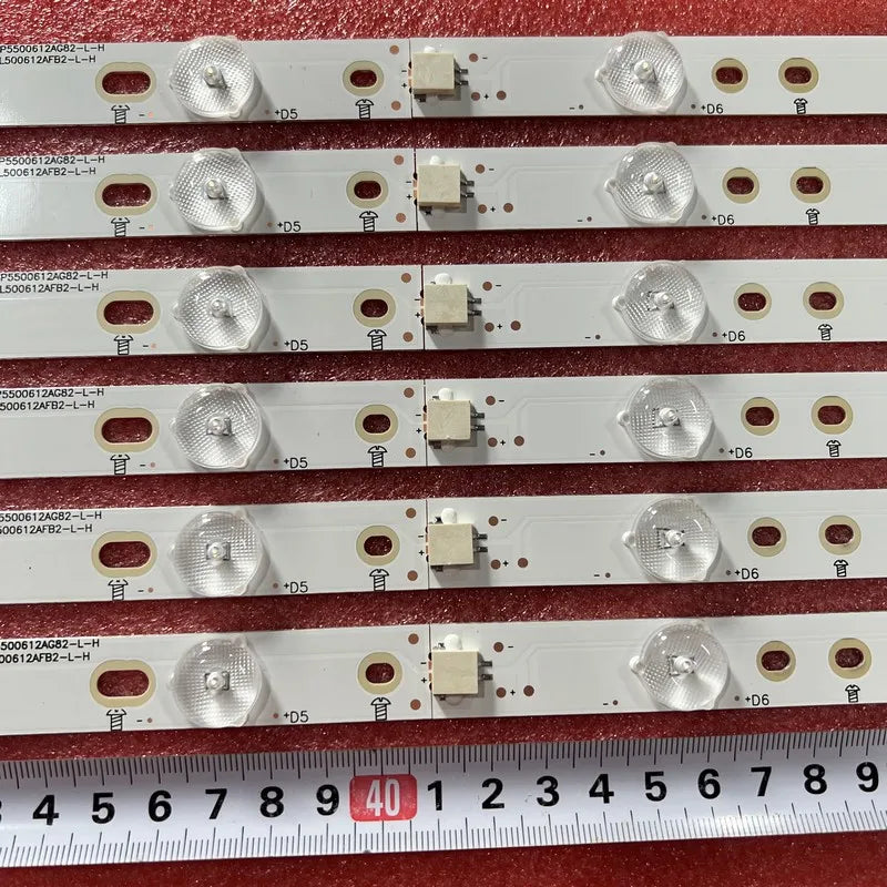 LED Backlight Strip for 12pcs LED Bar for 50put6400 50PUH6400 50PUF6061 500TT67 500TT68 V2