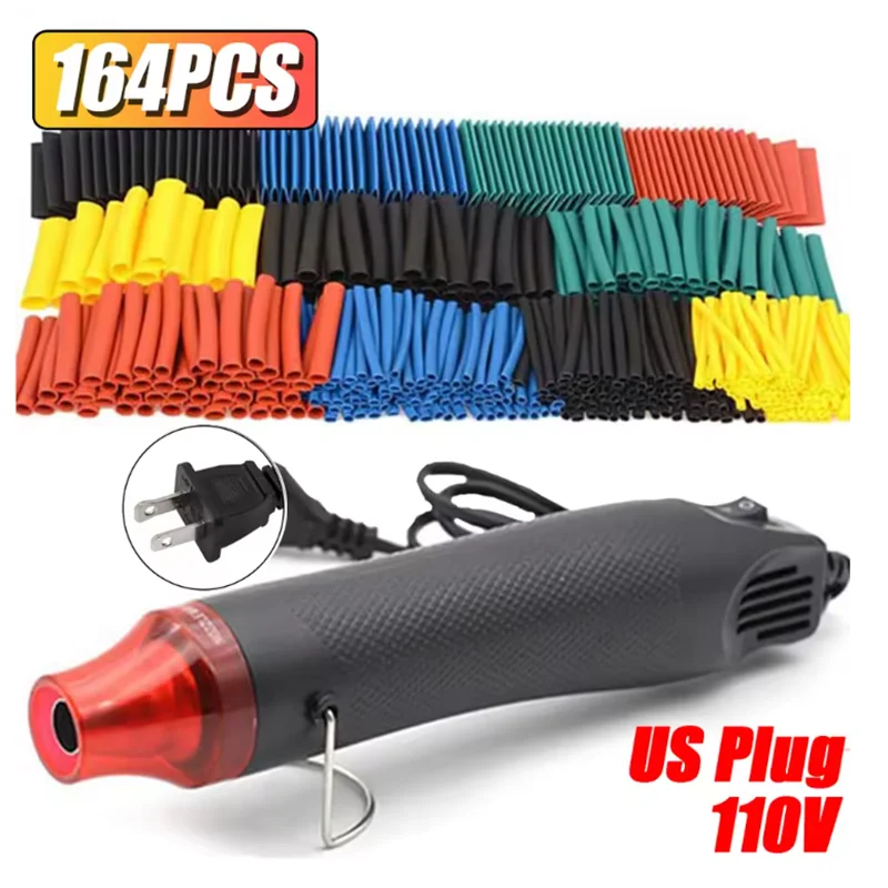 1160/580/164PCS Heat Shrink Tubing Kit Wire Shrinking Wrap Connect Cable Cover Protection Electrical Insulation Repairs