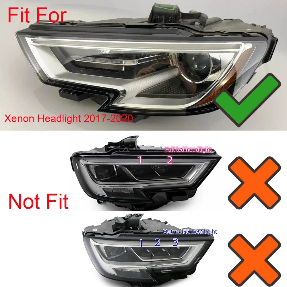 DRL Daytime Running Light Source Panel For Audi A3 8V S3 2018-2019 Xenon Headlamp Auto Accessories for Audi
