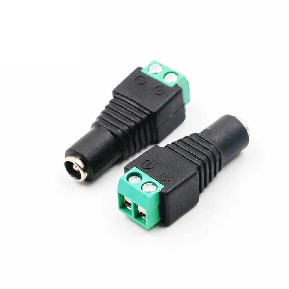5Pcs/Pairs 12V DC Power Male Connector 5.5mm x 2.1mm 5.5mm x