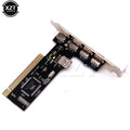 USB 2.0 4 Port 480Mbps High Speed VIA HUB PCI Controller Car