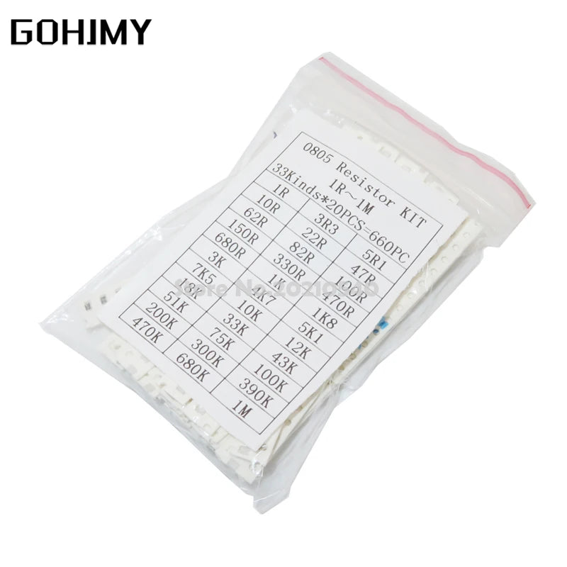 200PCS 660PCS 720PCS 4000PCS 0402 0603 0805 1206 1210 2512 S