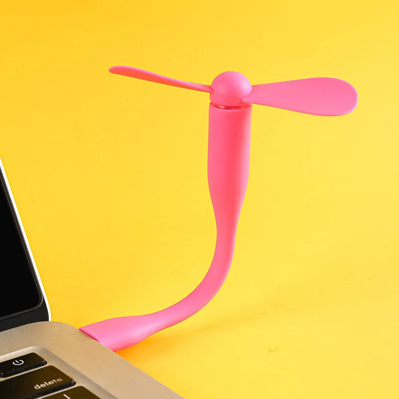 Mini USB Fan Flexible Bendable Cooling Fan For Power Bank La