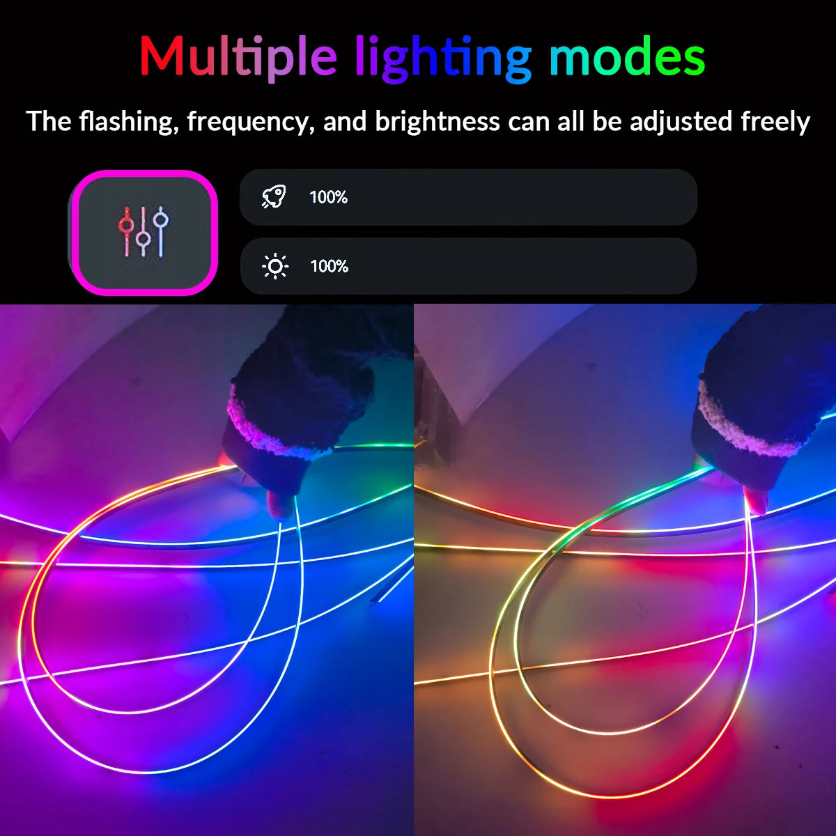 Symphony Streamer Car Ambient Light Interior LED Full Color 