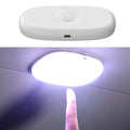 1pc Car Touch Light Wall Reading Lamp 10 LED Magnet Base Car Ceiling Light Ambient Mood Interior Lighting USB Rechargeable Lamp