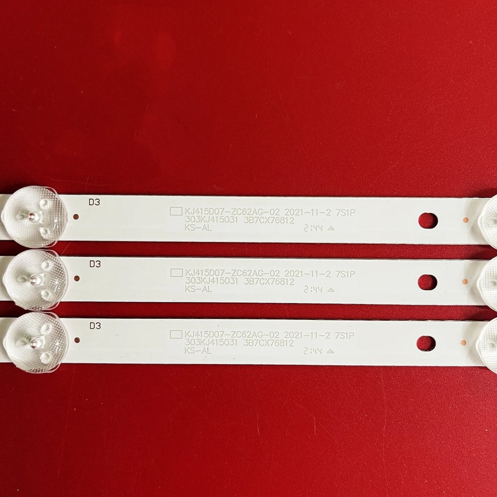 LED Backlight Strip for 3pcs led backlight for KJ415D07-ZC62AG-02 303KJ415031 765mm 7Led 3V Blackton Bt