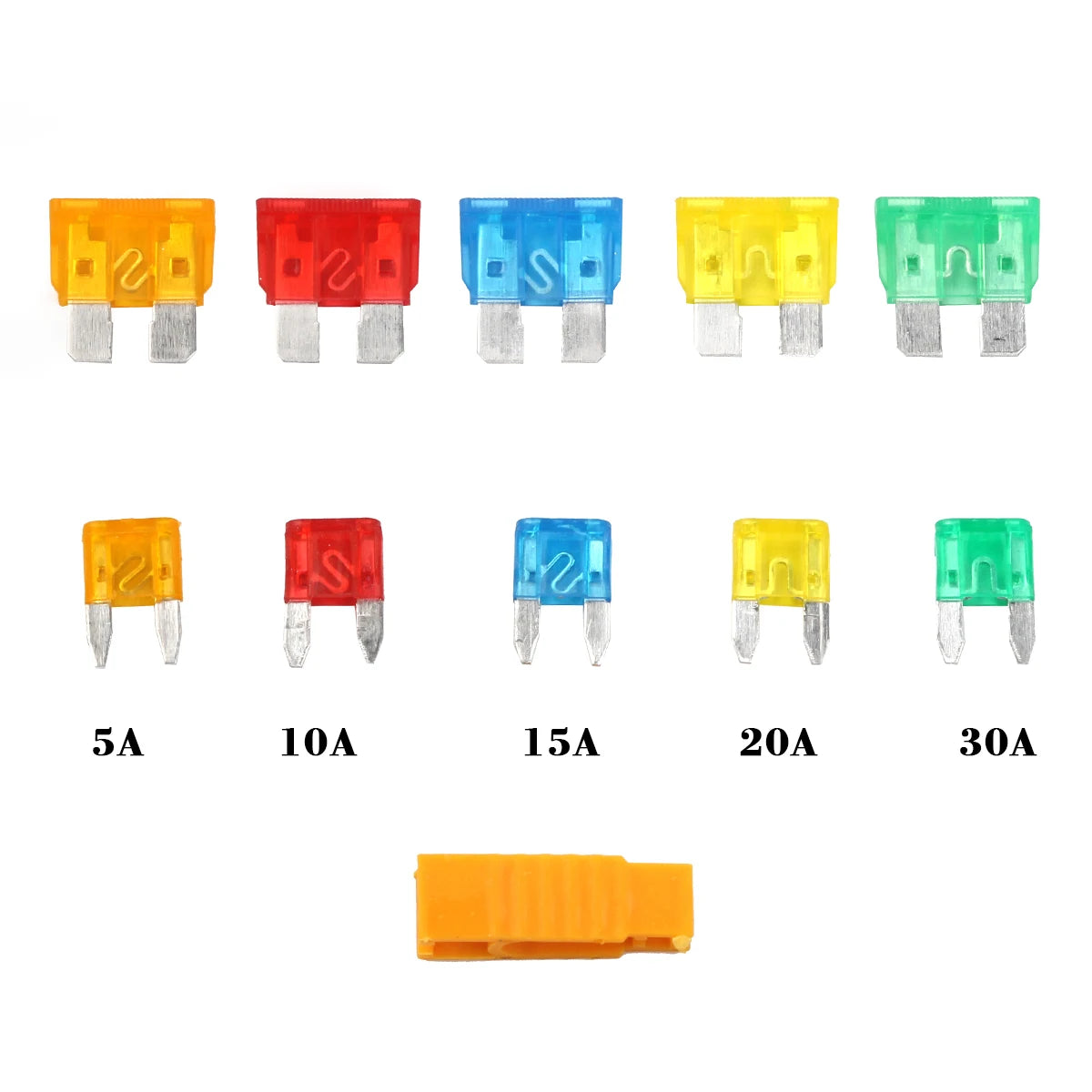 50/80/180pcs 5/10/15/20/30A Car Auto Small and Medium Blade 