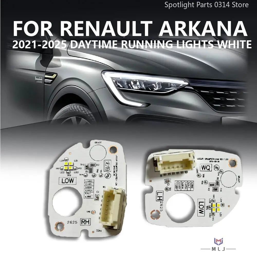 DRL Chip For Renault Arkana 2021-2025 LED Headlight White Light DRL Light Source Chip Angel Eye Board