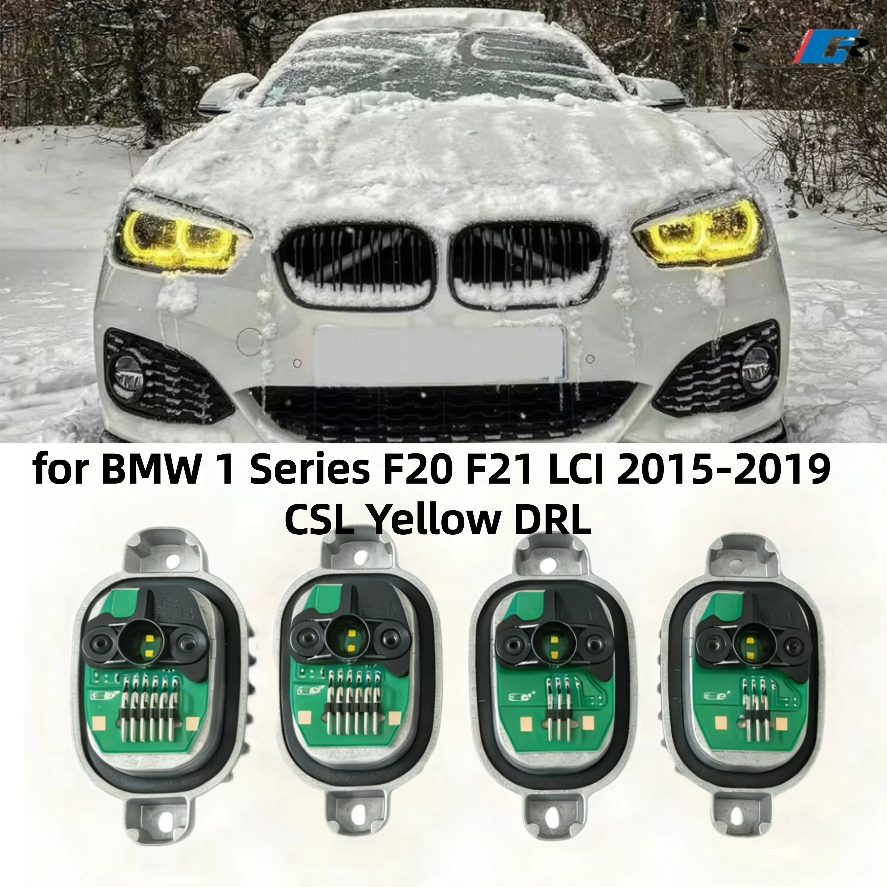 Angel Eyes DRL Boards 2016 2017 2018 For BMW 1 series F20 F21 LCI LED Headlight Daytime Running Light