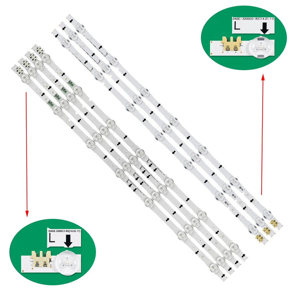 LED Backlight Strip for 5set LED Backlight strip For Samsung BN41-02169A UW32h4000 UE32J4100 D4GE-320DC1-R2