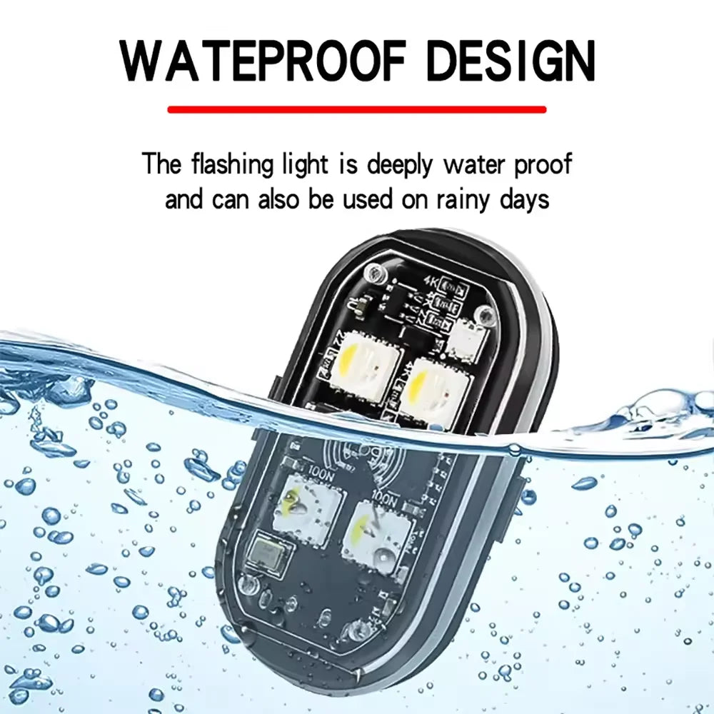 RGB Led Car Strobe Lights Motorcycle LED Flash Position Wire