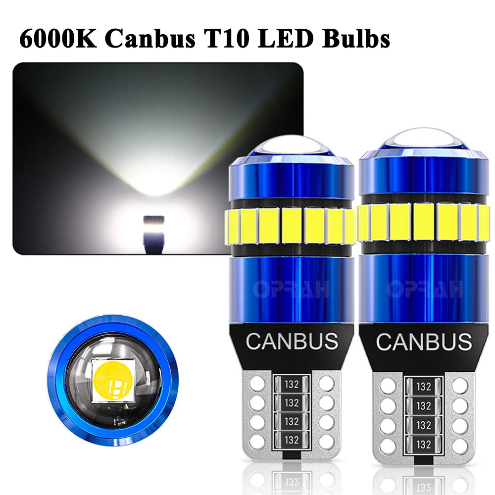 2/10pcs T10 W5W 194 168 LED CANBUS No Error Super Bright Car