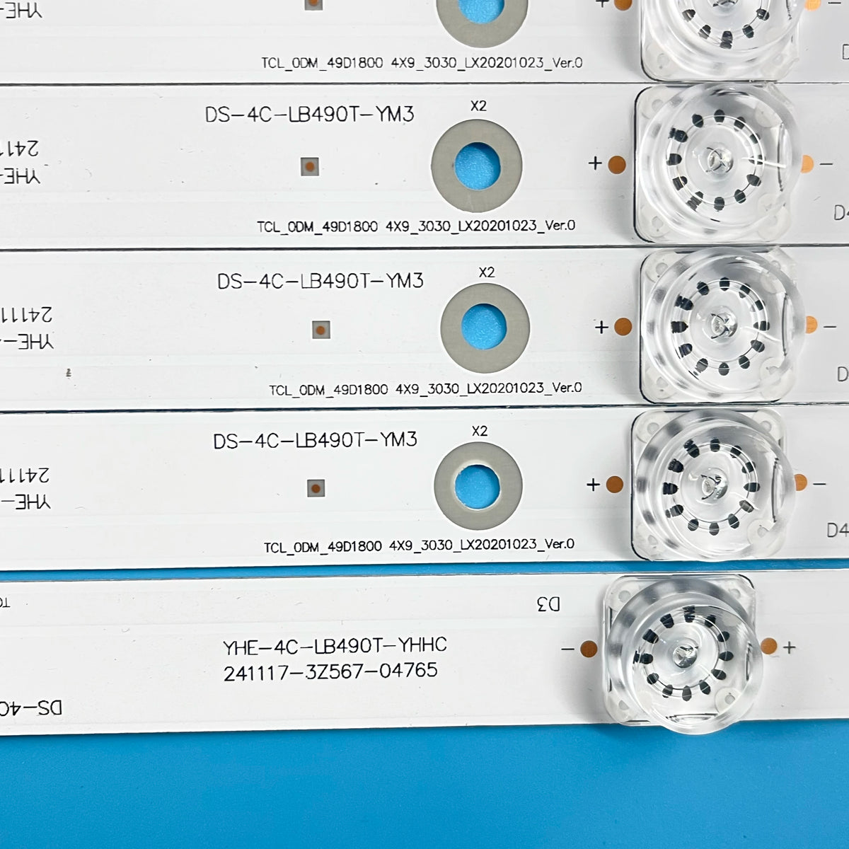 LED Backlight Strip forShineon 2D03266 Rev.cDS-4C-LB490T-YM3 TCL_ODM_49D1800 DS-4C-LB490T-YM3 Goldstar
