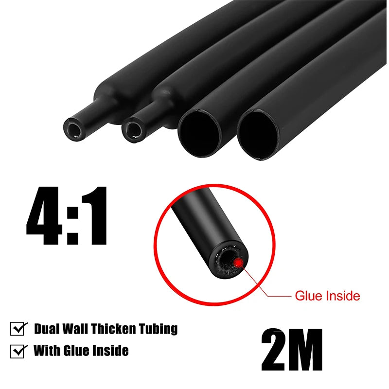 2M 4 1 Heat Shrink Tubing Adhesive Waterproof Glue Insulated