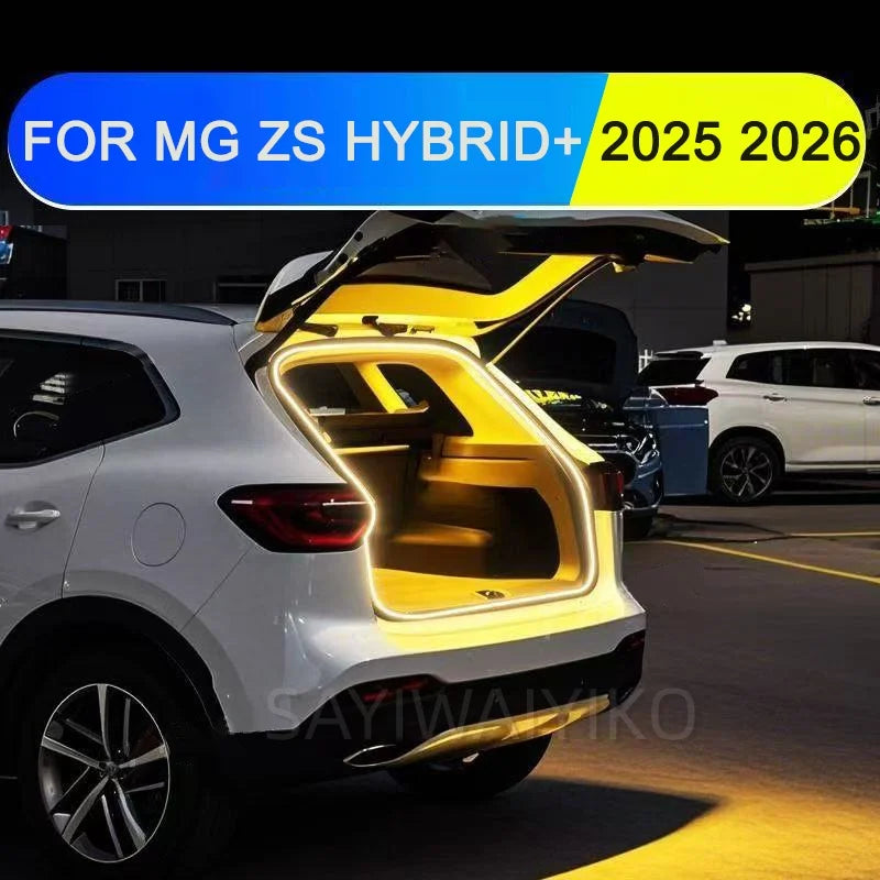 For MG ZS HYBRID+ 2025 2026 Car Boot Luminous Trunk LED Ligh