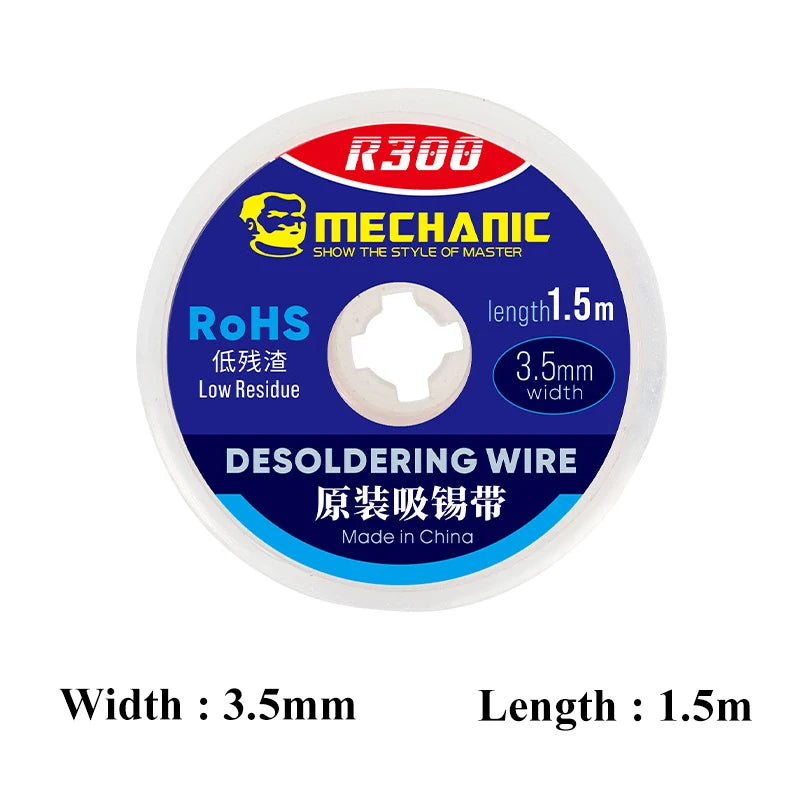 MECHANIC R300 Desoldering Mesh Braid Solder Wick Wire for Mobile Phone Computer PCB Welding Tin Remover BGA Repair Tools