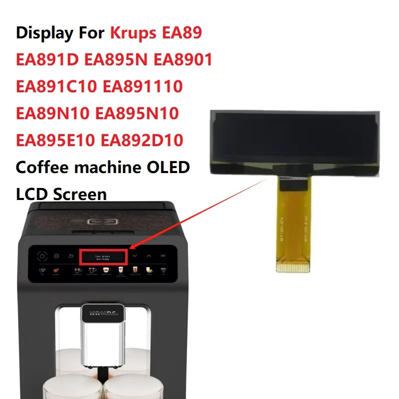 Display For Krups EA89 EA891D EA895N EA8901 EA891C10 EA89111