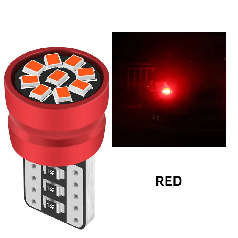 4pcs T10 W5W Canbus LED Bulb 194 168 5W5 Bulb 12V 2016 9SMD Car Clearance Interior Reading Parking Lights Dome Lamp No Error