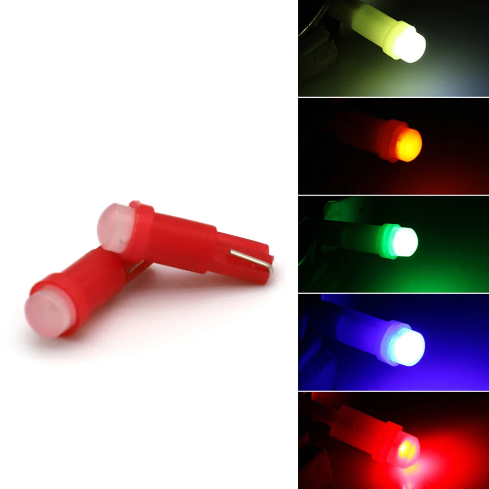 2/10/20 PCS T5 LED Light W1.2W W3W Dashboard Gauge Instrumen