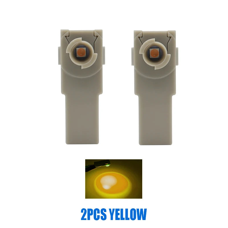 2Pcs Car Interior LED Signal Light Foot Ambient Indoor Footwell Bulb Foot Nest Lamps Red White For Lexus IS250 IS350 IS350C IS F