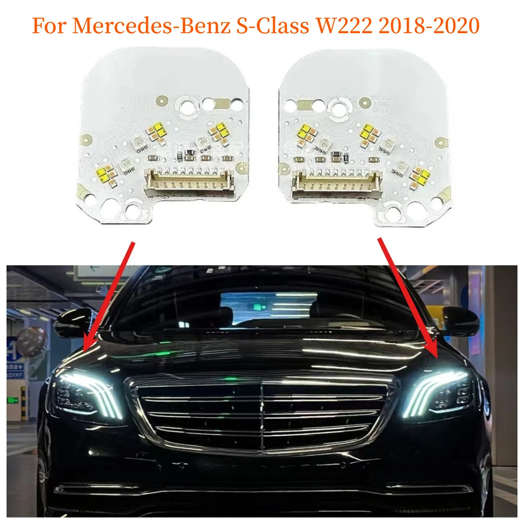 Angel Eyes LED DRL Light Source Board Ballast Circuit Board For Mercedes-Benz S-Class W222 2018-2020